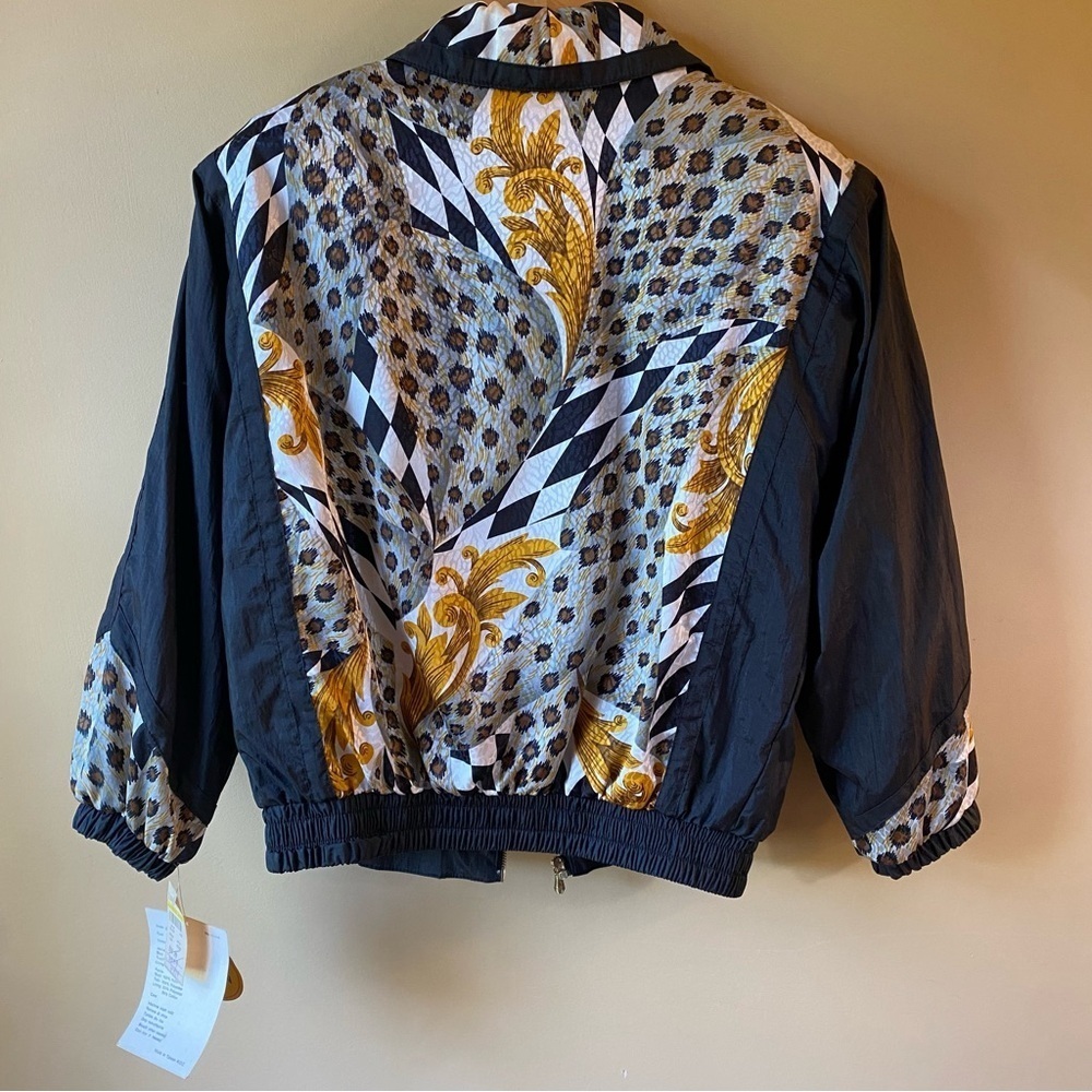 Vintage East West Animal Print Windbreaker Jacket Fullzip Women’s Small NWT - Picture 9 of 16